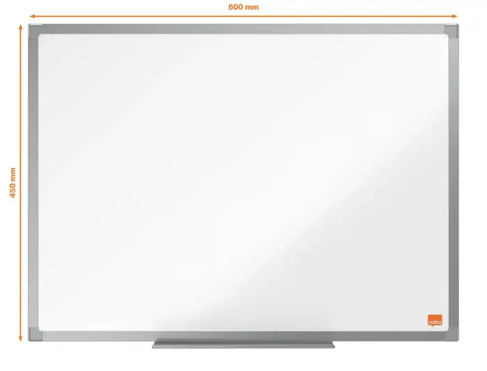 Nobo Pizarra blanca magnética de acero lacado 600x450 mm con marco de aluminio Nobo Pizarra blanca magnética de acero lacado 600x450 mm con marco de aluminio