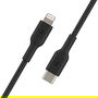 Belkin Cable USB-C a Lightning CAA003BT1MBK Boost Charge 1m Negro, Certificado MFi, Carga Rápida, Compatible con iPhone, iPad