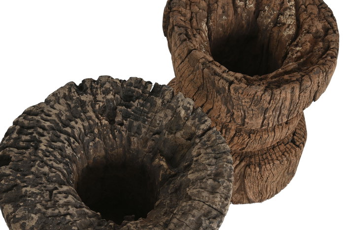DKD Home Decor Escultura de Madera y Hierro Pieza Única