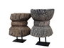 DKD Home Decor Escultura de Madera y Hierro Pieza Única