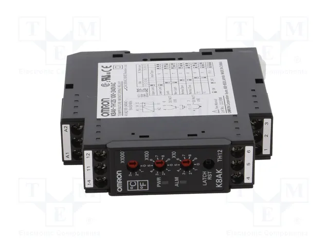 OMRON K8AK-TH12S Relé de monitorización de temperatura 100-240VAC
