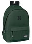 Safta Mochila Doble para Portátil 15,6"+USB Munich Básicos Verde 31x44x18 cm