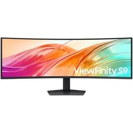 Samsung Monitor Curvo Ultrapanorámico ViewFinity S9 49" S95UF LS49F950UAUXEN Dual QHD 5120x1440 120Hz HDR400 USB-C 90W Ajuste Altura Negro