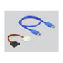 DeLOCK Tarjeta Riser PCI Express x1 a 2 x PCI 32 Bit con cable de 60 cm