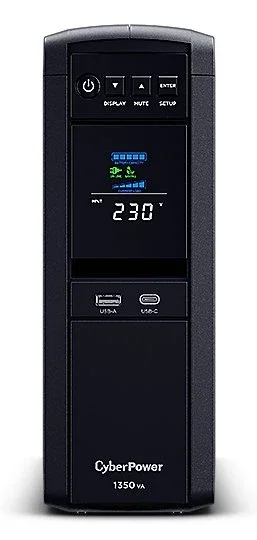 CyberPower CP1350EPFCLCD 1350VA/810W con 6 Salidas Schuko CyberPower CP1350EPFCLCD 1350VA/810W con 6 Salidas Schuko