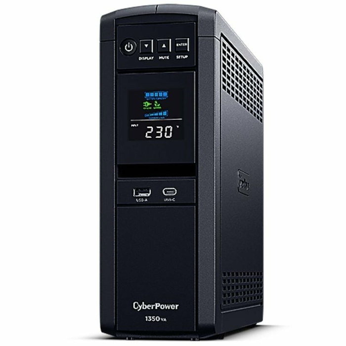 CyberPower CP1350EPFCLCD SAI Línea Interactiva 1350VA/810W Onda Sinusoidal Pura Torre Negro CyberPower CP1350EPFCLCD SAI Línea Interactiva 1350VA/810W Onda Sinusoidal Pura Torre Negro