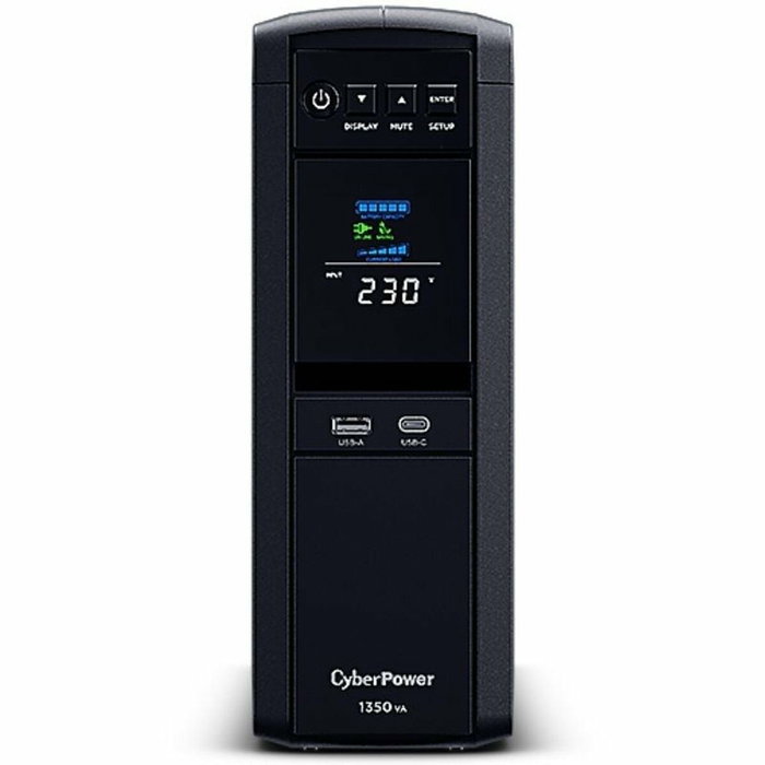 CyberPower CP1350EPFCLCD SAI Línea Interactiva 1350VA/810W Onda Sinusoidal Pura Torre Negro CyberPower CP1350EPFCLCD SAI Línea Interactiva 1350VA/810W Onda Sinusoidal Pura Torre Negro