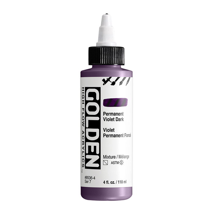 Golden High Flow Colores Acrílicos Permanente Violeta Oscuro 118 ml Golden High Flow Colores Acrílicos Permanente Violeta Oscuro 118 ml