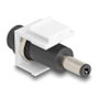 DeLOCK Módulo Keystone DC 5,5 x 2,5 mm Hembra a Macho 5,5 x 2,1 mm Blanco