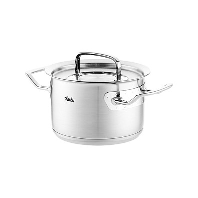 Fissler Profi Collection Cacerola 16 cm 2,1 L Acero Inoxidable con Tapa - 084-128-16-000 - Apta para Inducción, Gas y Lavavajillas