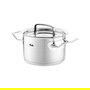Fissler Profi Collection Cacerola 16 cm 2,1 L Acero Inoxidable con Tapa - 084-128-16-000 - Apta para Inducción, Gas y Lavavajillas