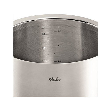 Fissler Profi Collection Cacerola 16 cm 2,1 L Acero Inoxidable con Tapa - 084-128-16-000 - Apta para Inducción, Gas y Lavavajillas