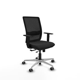 PIQUERAS Y CRESPO Silla de oficina Haches con mecanismo Sincro/Traslack Negro