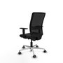 PIQUERAS Y CRESPO Silla de oficina Haches con mecanismo Sincro/Traslack Negro