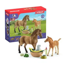 Schleich 42432 Cuidado de bebé para Baby Animals of Horse Club Sarah