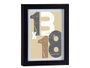 Giftdecor Portafoto Pared Madera Negro con Paspartú para Foto 13x18 cm (Set de 12)