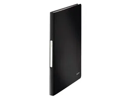 Leitz Solid Carpeta Expositor Polipropileno DIN A4 40 Fundas Negro