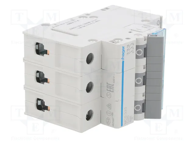 Hager MCS325 Interruptor Automático 3 Polos 6kA C-25A QuickConnect 3M