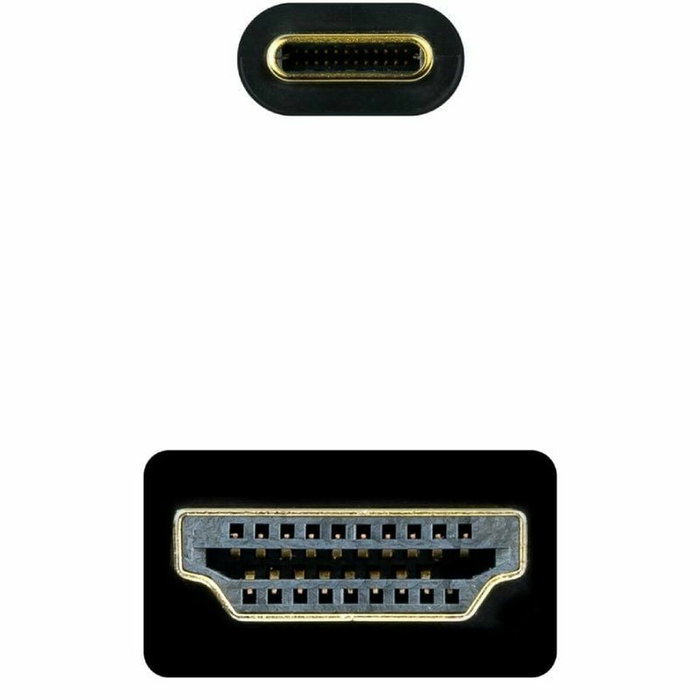 Nanocable Cable Conversor USB-C a HDMI 1.4 4K@30Hz, 5 m, Negro