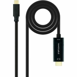 Nanocable Cable Conversor USB-C a HDMI 1.4 4K@30Hz, 5 m, Negro