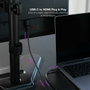 Nanocable Cable Conversor USB-C a HDMI 1.4 4K@30Hz, 5 m, Negro