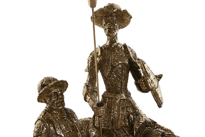 DKD Home Decor Figura de Quijote Dorado Colección Dulcinea