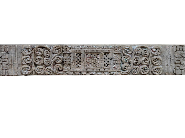 DKD Home Decor Escultura Unique / antique 120 x 6 x 25 cm Madera Tallada