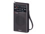 ARGON Radio de bolsillo AM FM Negra