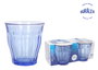 Duralex Vasos Picardie 25cl Marine - Set de 4 vasos de cristal templado para bebida (12 Cajas)