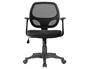 Q-connect Silla Giratoria Respaldo Medio Regulable Altura 870+120mm Profundidad 590mm Color Negro