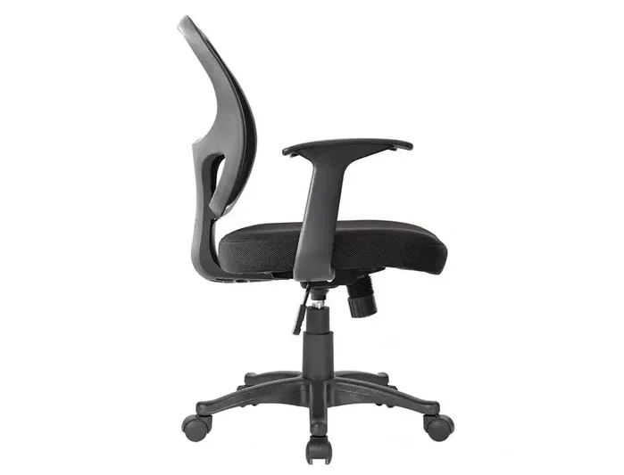 Q-connect Silla Giratoria Respaldo Medio Regulable Altura 870+120mm Profundidad 590mm Color Negro