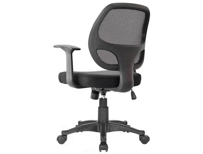 Q-connect Silla Giratoria Respaldo Medio Regulable Altura 870+120mm Profundidad 590mm Color Negro