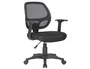 Q-connect Silla Giratoria Respaldo Medio Regulable Altura 870+120mm Profundidad 590mm Color Negro