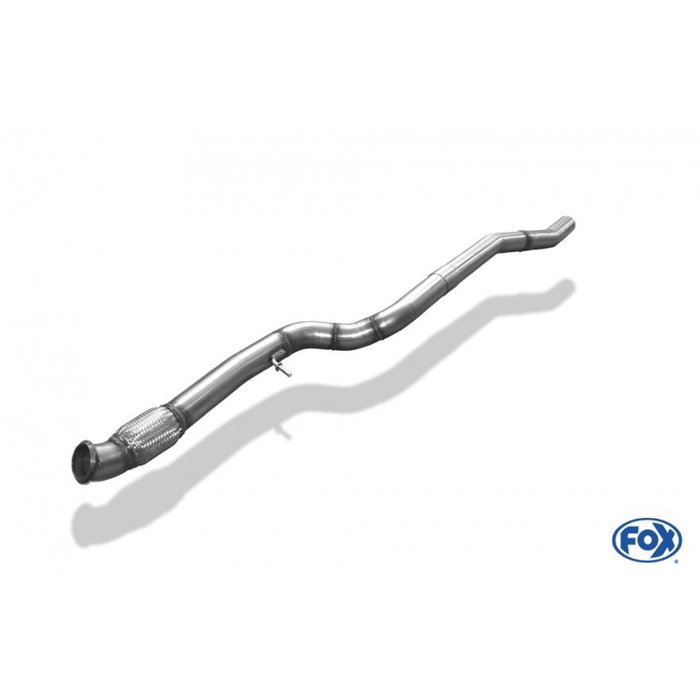 FOX FXBM013010-VER Tubo de Escape Delantero Silencioso para BMW F20-F21 M135i 3.0L 235kW, 80mm, Sin Homologación