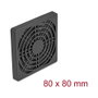 DeLOCK 67311 Rejilla del ventilador con filtro de polvo 80 x 80 mm Negro