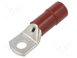 BM GROUP Terminal de anillo tubular aislado M16 rojo