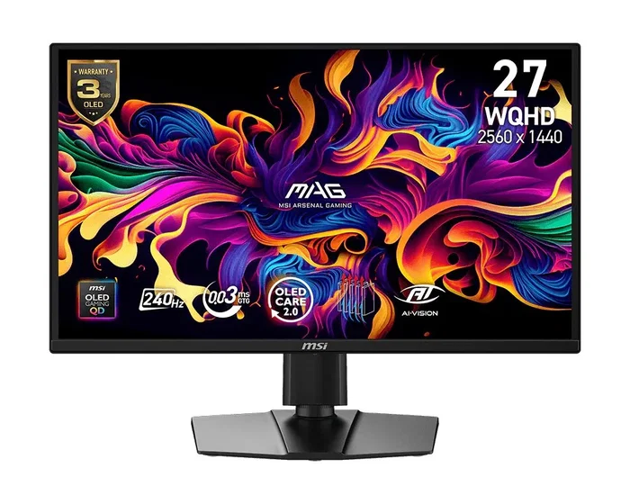 MSI MAG 272QP QD-OLED X24 Monitor Gaming 26.5 pulg QHD 240Hz Negro MSI MAG 272QP QD-OLED X24 Monitor Gaming 26.5 pulg QHD 240Hz Negro
