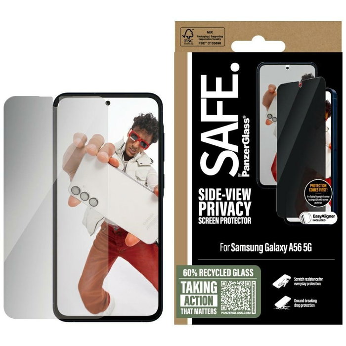 PanzerGlass SAFE. Protector de pantalla con privacidad para Samsung Galaxy A56 5G