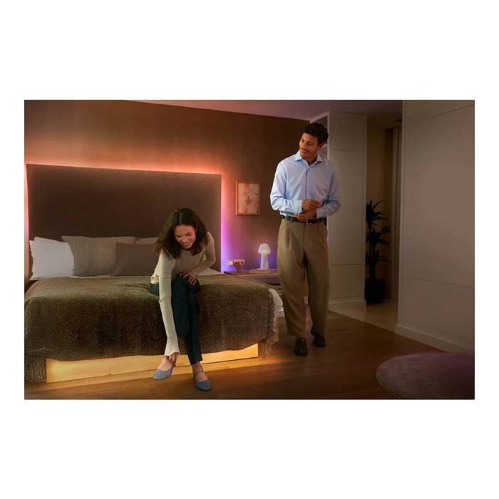 Philips Hue Gradient Lightstrip - Tira de Luz LED Inteligente Cambia Color 10 Metros, Bluetooth/Zigbee, Compatible con Alexa, Google Assistant y HomeKit