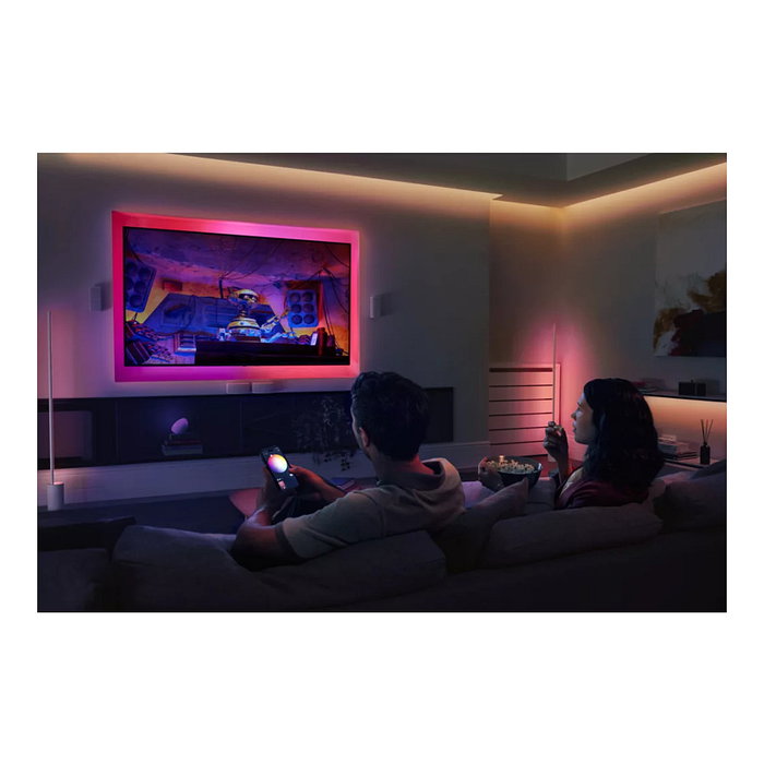 Philips Hue Gradient Lightstrip - Tira de Luz LED Inteligente Cambia Color 10 Metros, Bluetooth/Zigbee, Compatible con Alexa, Google Assistant y HomeKit