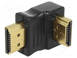 DeLOCK Adaptador HDMI macho a macho 90° hacia abajo, Negro