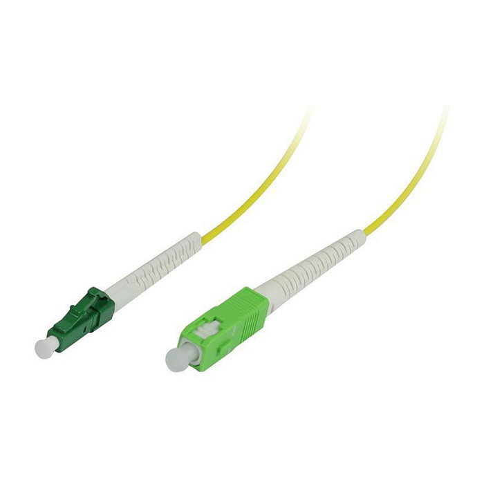 Synergy21 LWL-1-Faser-Patchkabel 20m LC/APC to SC/APC, 9/125µm OS2 G657.A2, 2mm AD, flexible con funda