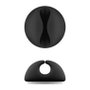 Goobay 95040 Organizador de Cables Negro