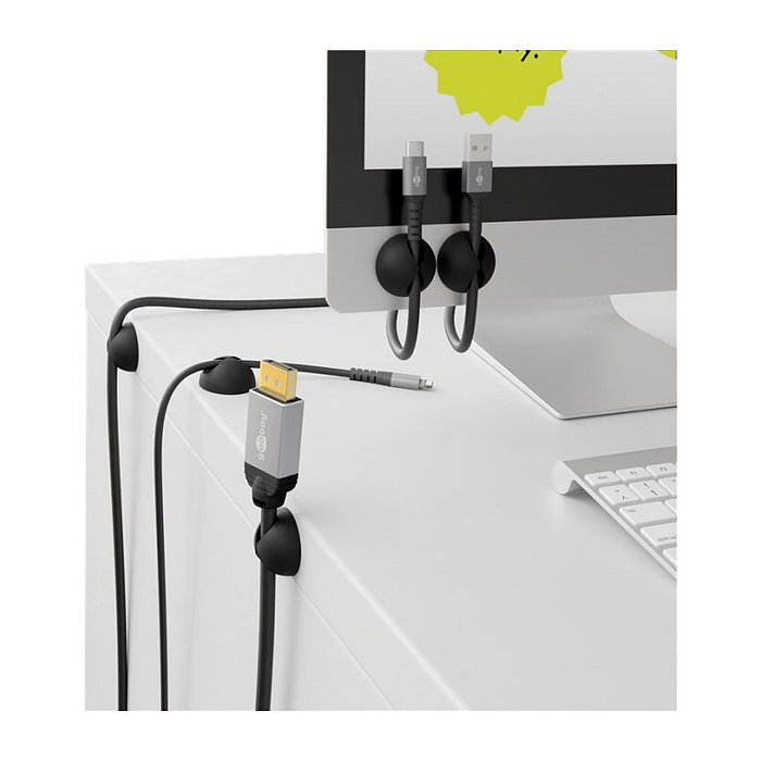 Goobay 95040 Organizador de Cables Negro Goobay 95040 Organizador de Cables Negro