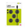 Goobay 95040 Organizador de Cables Negro