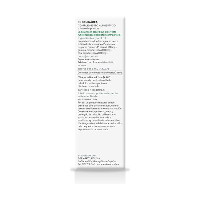 Soria Natural Extracto de Equinácea Fórmula XXI 50ml