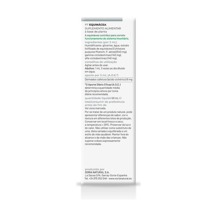 Soria Natural Extracto de Equinácea Fórmula XXI 50ml