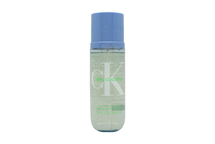 Calvin Klein Bruma corporal unisex para cabello y cuerpo CK SILKY COCONUT aroma de coco y piña 236 ml - Fragancia ligera e hidratante para uso diario Calvin Klein Bruma corporal unisex para cabello y cuerpo CK SILKY COCONUT aroma de coco y piña 236 ml - Fragancia ligera e hidratante para uso diario