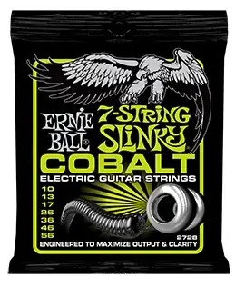 ERNIEBALL Juego Eléctrica S. Cobalt 7St. Regular 10-56 Ernieball