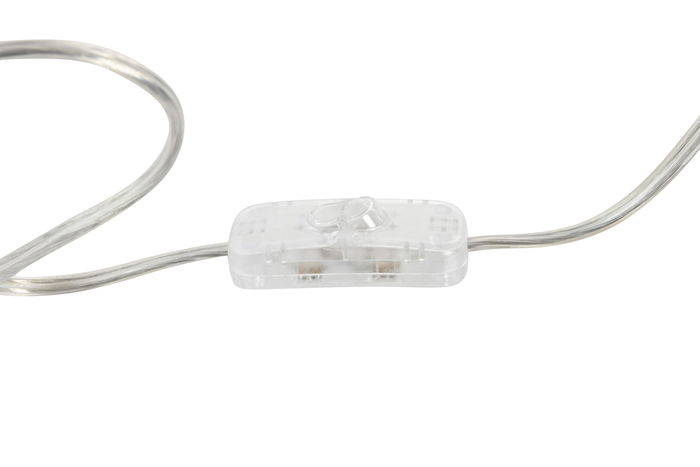 DKD Home Decor Lámpara de Pie Moderna Plateado Blanco 35x150x35 cm Set 3 Piezas Cristal Metal Algodón